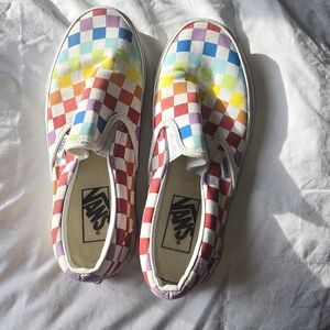 Vans Multicolor Checkered Slip-On Sneakers